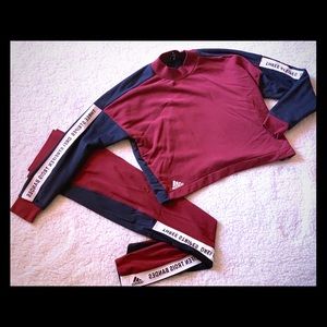 ADIDAS Leggings and sweat shirt set